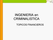 INGENIERIA en CRIMINALISTICA