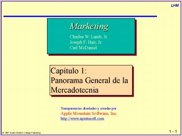 Chapter 1:  Becoming Marketing Oriented