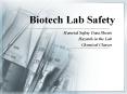 Biotech Lab Safety PowerPoint PPT Presentation