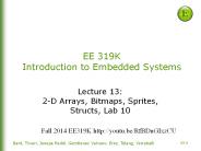 EE 319K Introduction to Embedded Systems