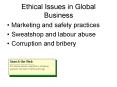 Ethical Issues in Global Business PowerPoint PPT Presentation