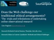 Does the Web challenge our traditional ethical arrangements? 