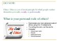 DO NOW: Ethics: Ethics is a set of moral principles by which people conduct themselves personally, socially, or professionally. What is your personal code of ethics? PowerPoint PPT Presentation