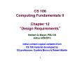 CS 106 Computing Fundamentals II Chapter 12  PowerPoint PPT Presentation