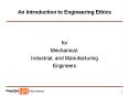 An Introduction to Engineering Ethics PowerPoint PPT Presentation