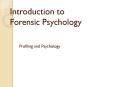 Introduction to Forensic Psychology PowerPoint PPT Presentation