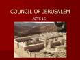 COUNCIL OF JERUSALEM PowerPoint PPT Presentation