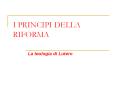 I PRINCIPI DELLA RIFORMA PowerPoint PPT Presentation