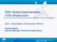 RNP Global Implementation, ATM Infrastructure  AEA - Association of European Airlines Guenter Martis General Manager Technical PowerPoint PPT Presentation