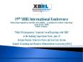 19th XBRL International Conference  PowerPoint PPT Presentation
