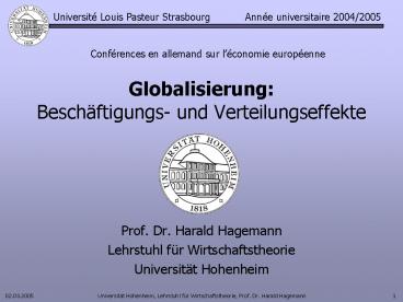 Globalisierung: Besch