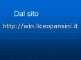 http://win.liceopansini.it PowerPoint PPT Presentation