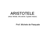 ARISTOTELE (etica: felicit