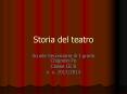 Storia del teatro PowerPoint PPT Presentation