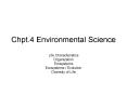 Chpt.4 Environmental Science PowerPoint PPT Presentation