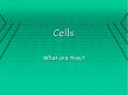 Cells PowerPoint PPT Presentation