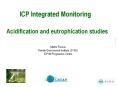 ICP Integrated Monitoring   Acidification and eutrophication studies PowerPoint PPT Presentation