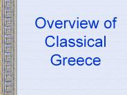 Overview of Classical Greece