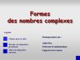Formes des nombres complexes PowerPoint PPT Presentation