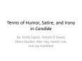 Terms of Humor, Satire, and Irony in Candide PowerPoint PPT Presentation