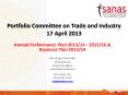 Portfolio Committee on Trade and Industry 17 April 2013 PowerPoint PPT Presentation