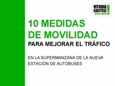 10 MEDIDAS DE MOVILIDAD