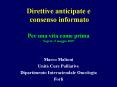 Direttive anticipate e consenso informato Per una vita come prima Negrar, 5 maggio 2007 PowerPoint PPT Presentation
