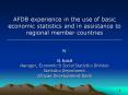AFDB experience in the use of basic economic statistics and in assistance to regional member countries __________________________________________________________ by B. Kokil Manager, Economic PowerPoint PPT Presentation