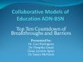 Collaborative Models of Education ADN-BSN PowerPoint PPT Presentation