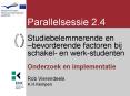 Parallelsessie 2.4 PowerPoint PPT Presentation