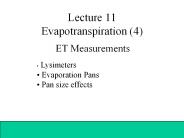 Lecture 11 Evapotranspiration (4)