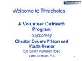 Welcome to Thresholds PowerPoint PPT Presentation