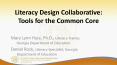Literacy Design Collaborative: Tools for the Common Core PowerPoint PPT Presentation