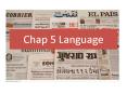 Chap 5 Language PowerPoint PPT Presentation