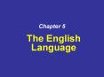The English Language PowerPoint PPT Presentation