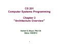 CS 201 Computer Systems Programming Chapter 3  PowerPoint PPT Presentation