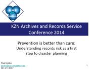 Records Risk Mitigation by Paul Mullon