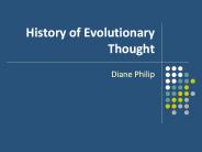 History of Evolutionary Thought