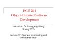 ECE 264 Object-Oriented Software Development PowerPoint PPT Presentation