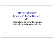 CPE/EE 422/522 Advanced Logic Design L11