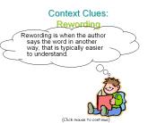 Context Clues: Rewording