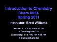 Introduction to Chemistry Chem 003A Spring 2011 PowerPoint PPT Presentation