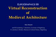 Virtual Reconstruction of Medieval Architecture