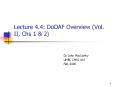 Lecture 4.4: DoDAF Overview (Vol. II, Chs 1 PowerPoint PPT Presentation