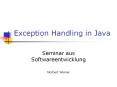 Exception Handling in Java PowerPoint PPT Presentation