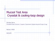 Mucool Test Area Cryostat