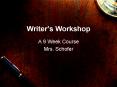 Writer PowerPoint PPT Presentation