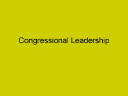 Congressional Leadership