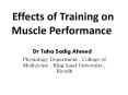 Effects of Training on Muscle Performance PowerPoint PPT Presentation