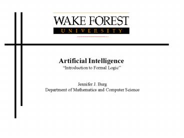 Artificial Intelligence